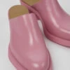 Bonnie Pink Leather Mules For Women