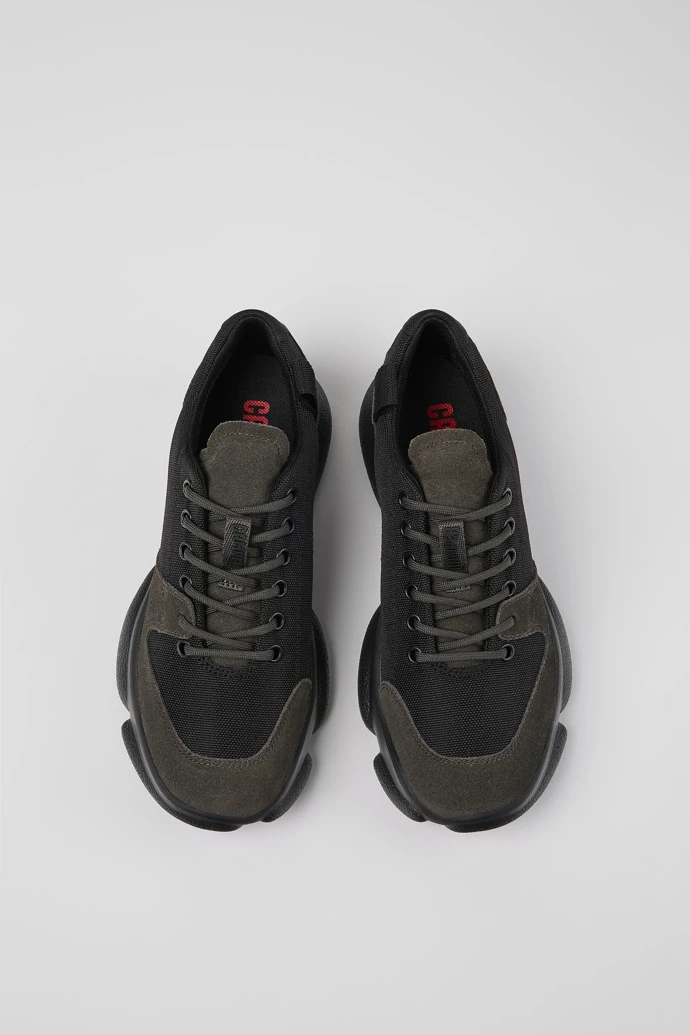 Karst Black Leather And Recycled PET Sneakers For Women - Image 4