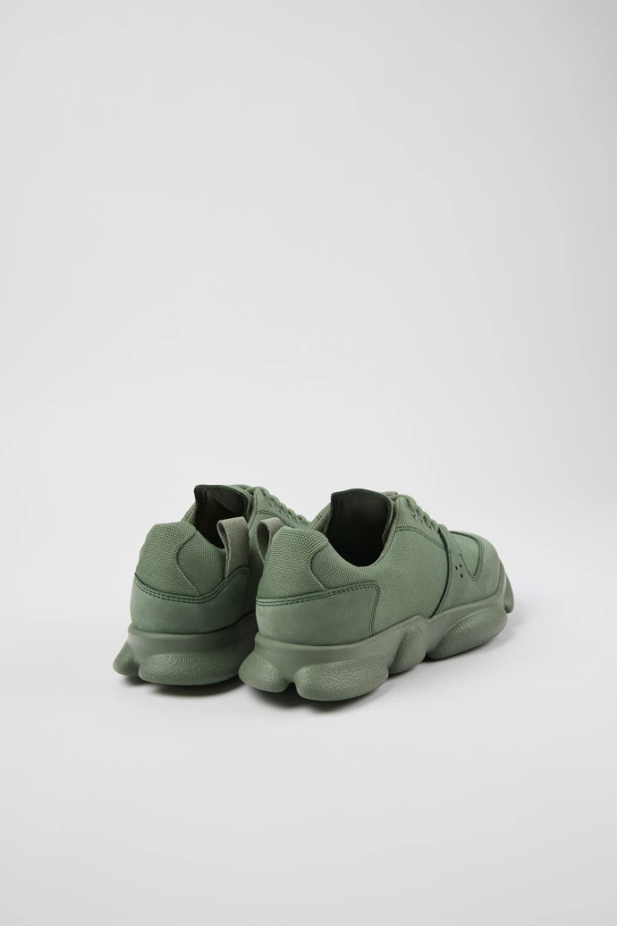 Karst Green Leather And Recycled PET Sneakers For Women - Image 3