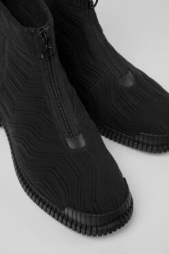 Pix TENCEL Black Zip Boots For Men