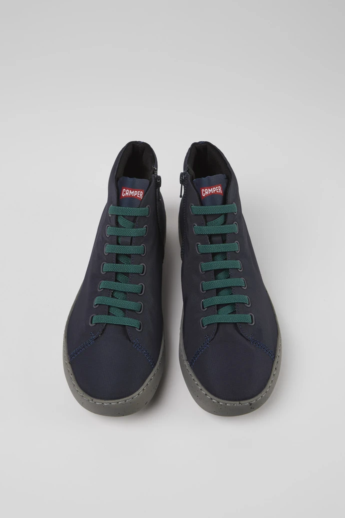 Peu Touring Blue Textile Ankle Boots For Men - Image 4