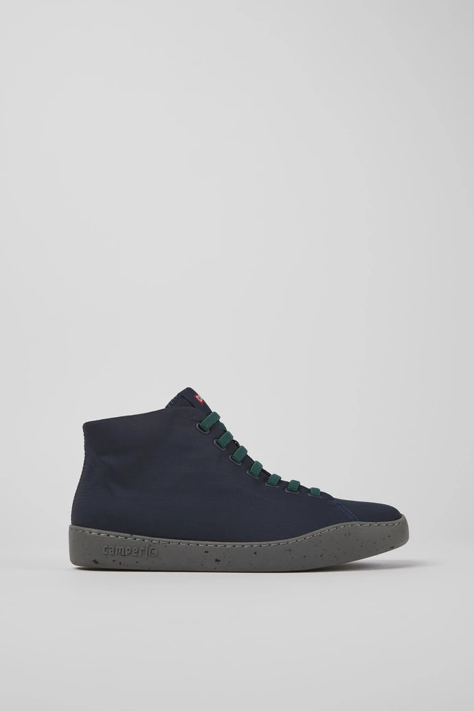 Peu Touring Blue Textile Ankle Boots For Men - Image 2