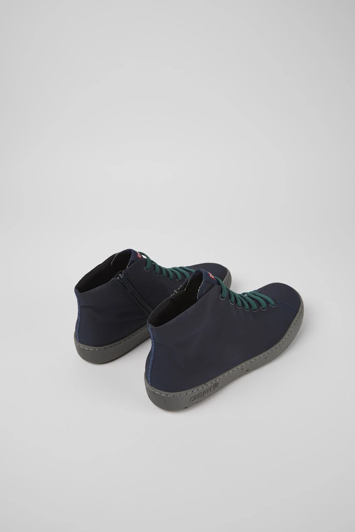 Peu Touring Blue Textile Ankle Boots For Men - Image 3