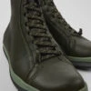 Peu Pista GORE-TEX GORE-TEX Green Leather Ankle Boots For Men