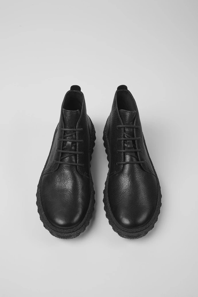 Ground MICHELIN Black Lace Up Ankle Boot For Men - Image 4