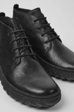 Ground MICHELIN Black Lace Up Ankle Boot For Men