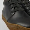 Peu Terreno Gray Leather Shoes For Men
