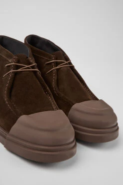 Junction Brown Nubuck Shoes For Men