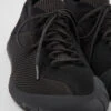 Path Black Textile Sneakers For Men