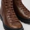 Brutus Brown Lace-up Boots For Women