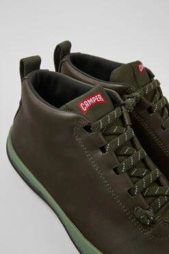 Peu Pista GORE-TEX GORE-TEX Green Leather Sneakers For Women