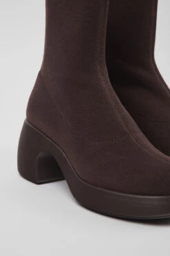 Thelma Burgundy TENCELĀ® Lyocell Boots For Women