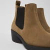 Bonnie Brown Nubuck Ankle Boots For Women