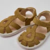 Bicho Brown Nubuck Sandals With Glitter Effect