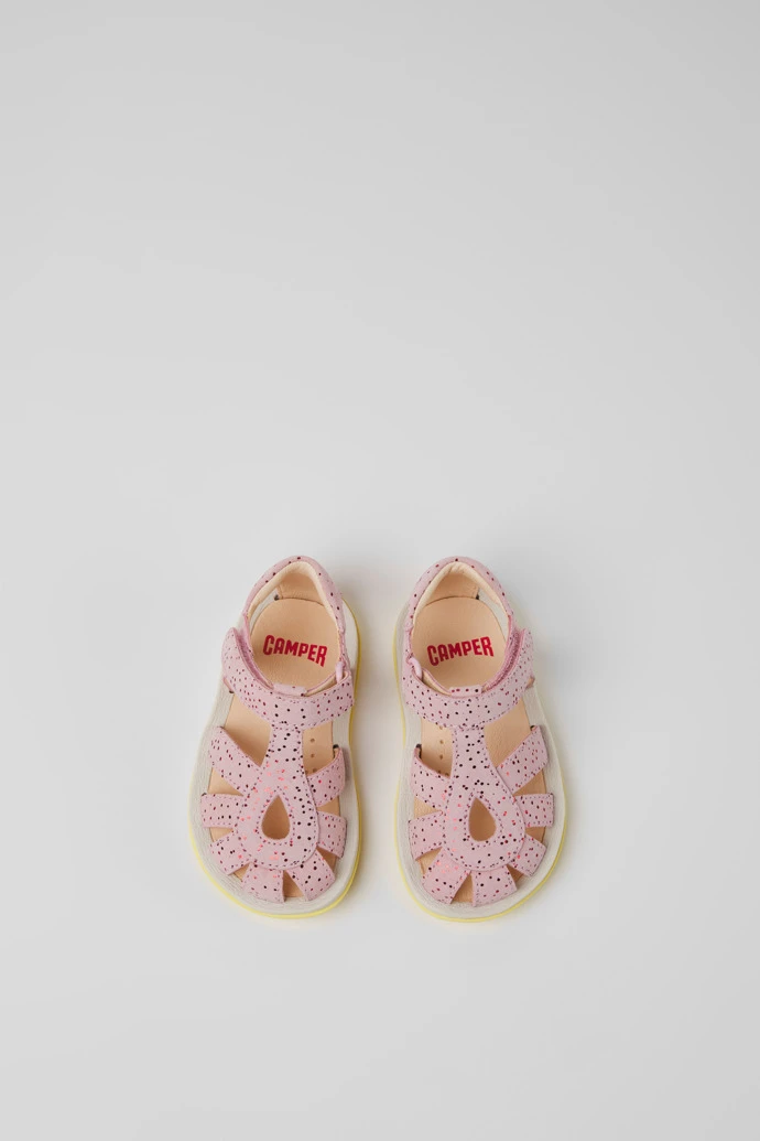 Bicho Pink Nubuck Sandals For Kids - Image 4