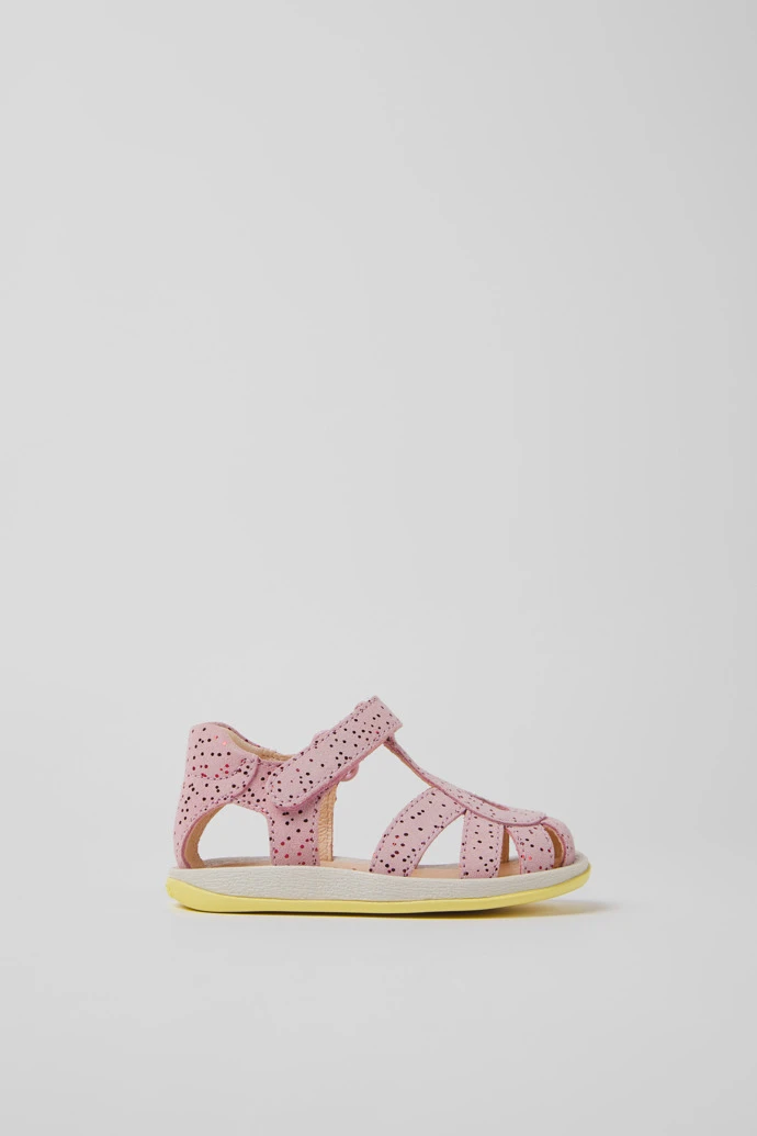Bicho Pink Nubuck Sandals For Kids - Image 2