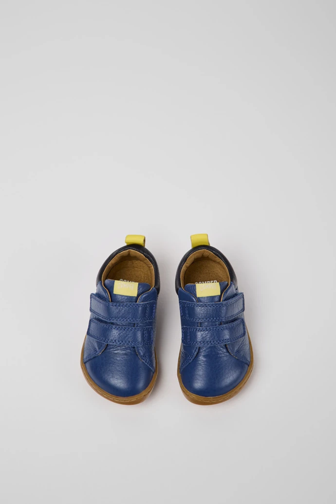 Peu Blue Leather Shoes For Kids - Image 4