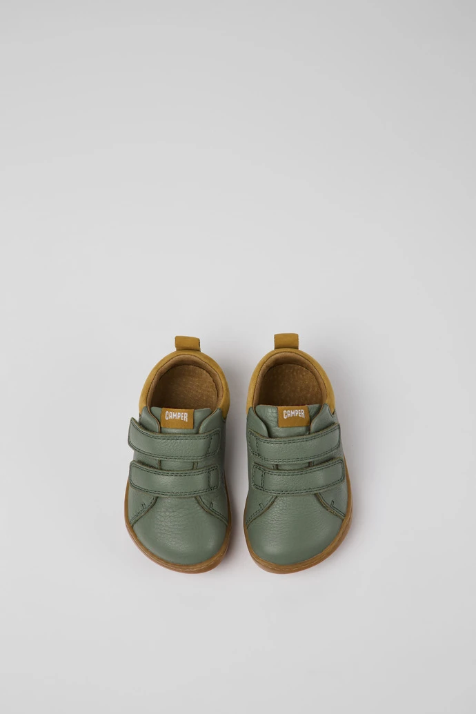 Peu Green Leather Shoes For Kids - Image 4