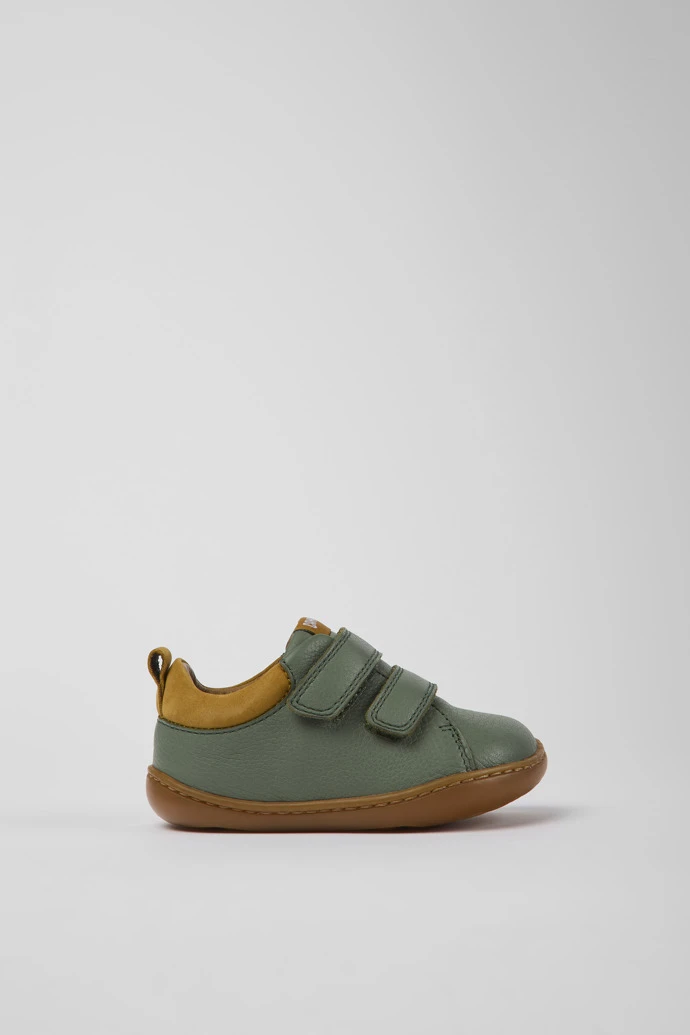 Peu Green Leather Shoes For Kids - Image 2