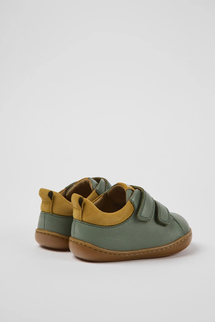 Peu Green Leather Shoes For Kids - Image 3