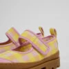 Brutus Pink And Yellow Mary Jane Shoes For Kids
