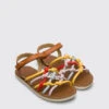 Twins Multicoloured Sandal With Velcro For Girls