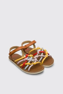 Twins Multicoloured Sandal With Velcro For Girls