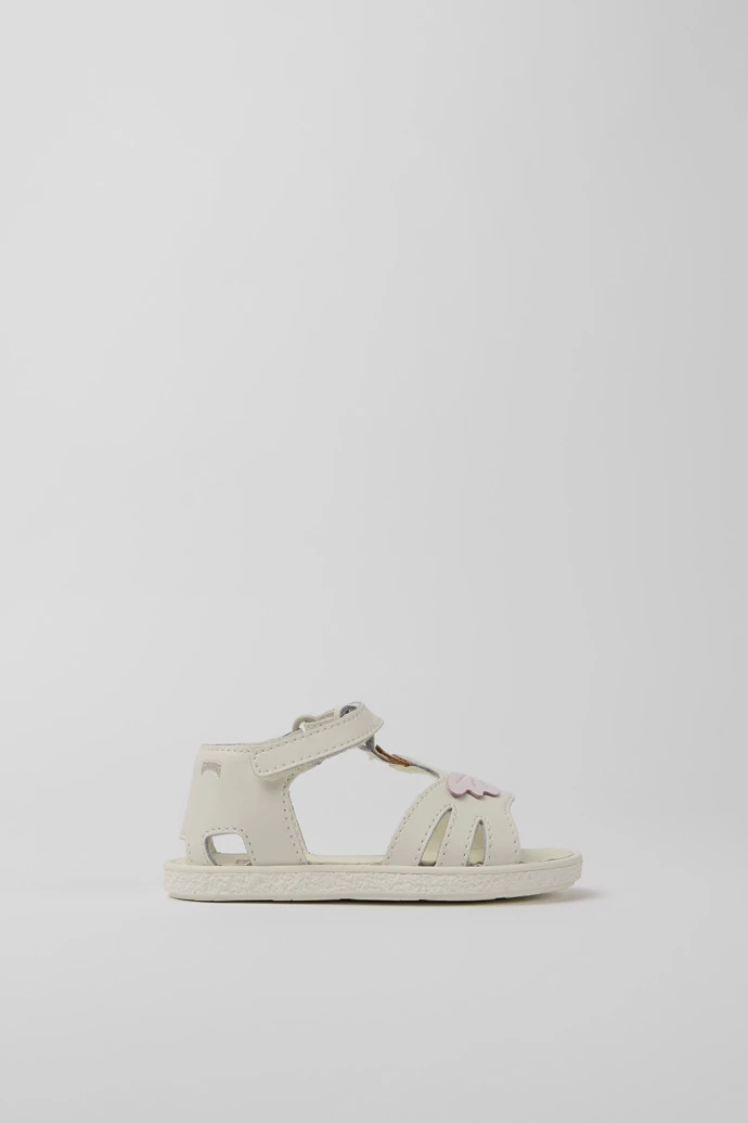 Miko White, Pink, And Yellow Leather Sandals - Image 2