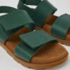 Brutus Sandal Green Leather Sandals For Kids