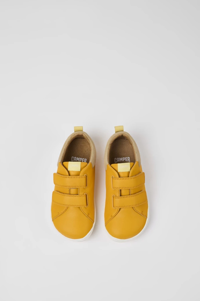 Peu Orange Leather And Nubuck Shoes For Kids - Image 4