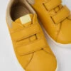 Peu Orange Leather And Nubuck Shoes For Kids