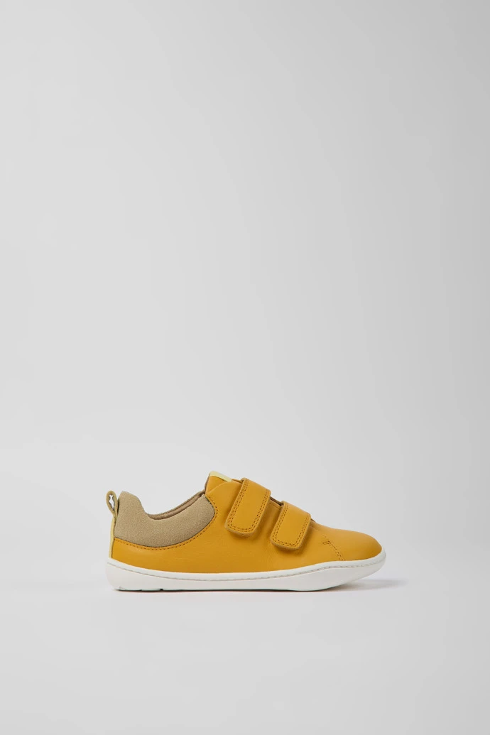 Peu Orange Leather And Nubuck Shoes For Kids - Image 2