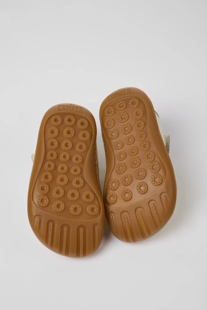 Twins White And Yellow Leather Shoes For Kids - Image 5