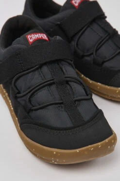 Ergo Black Textile Shoes For Kids