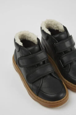 Kido Black Leather Boots