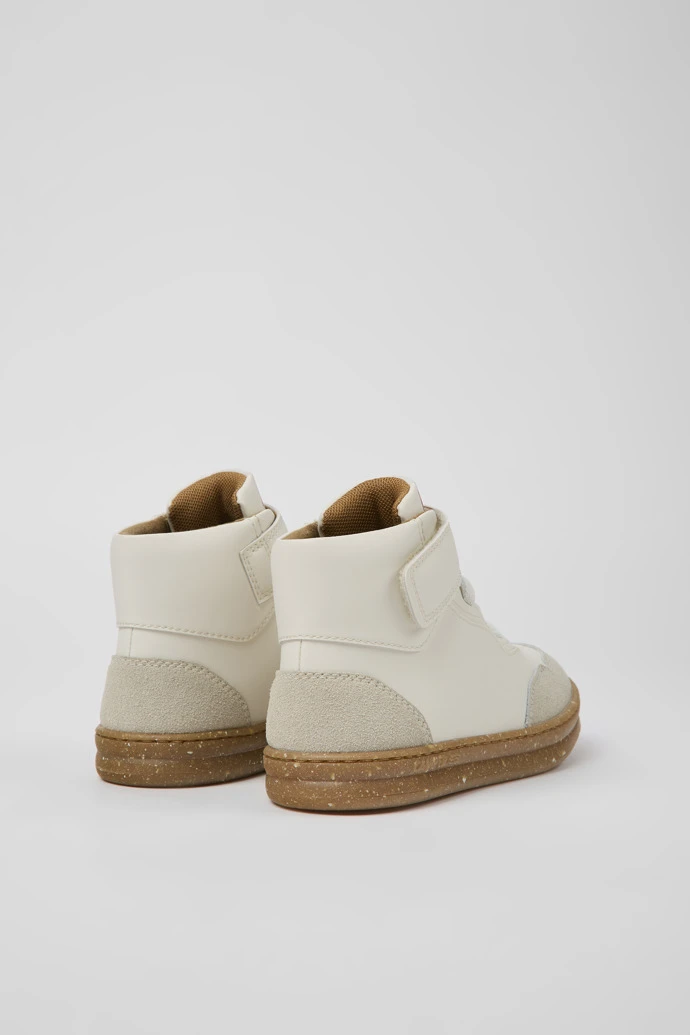 Runner White Leather And Nubuck Ankle Boots For Kids - Image 3