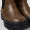 Brutus Brown Leather Chelsea Boots For Kids